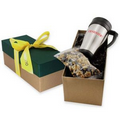 16 Oz. Travel Mug in a Gift Box with Pretzels